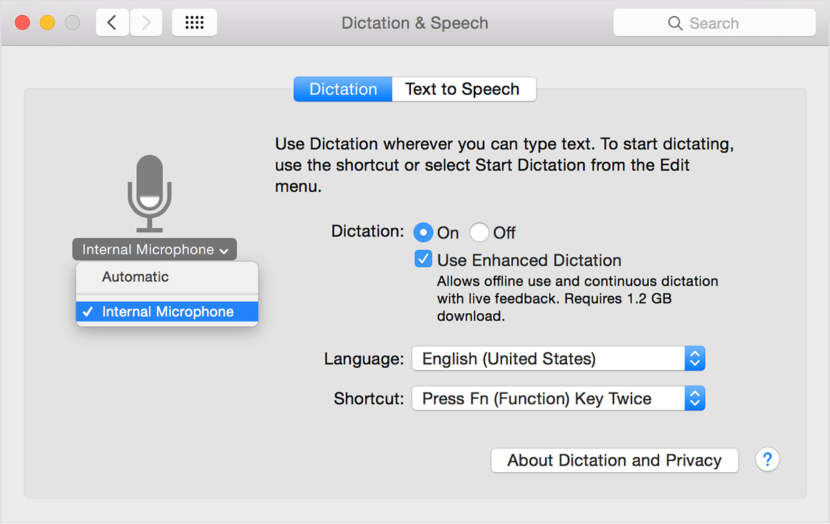 dictation to speech mac for ms word
